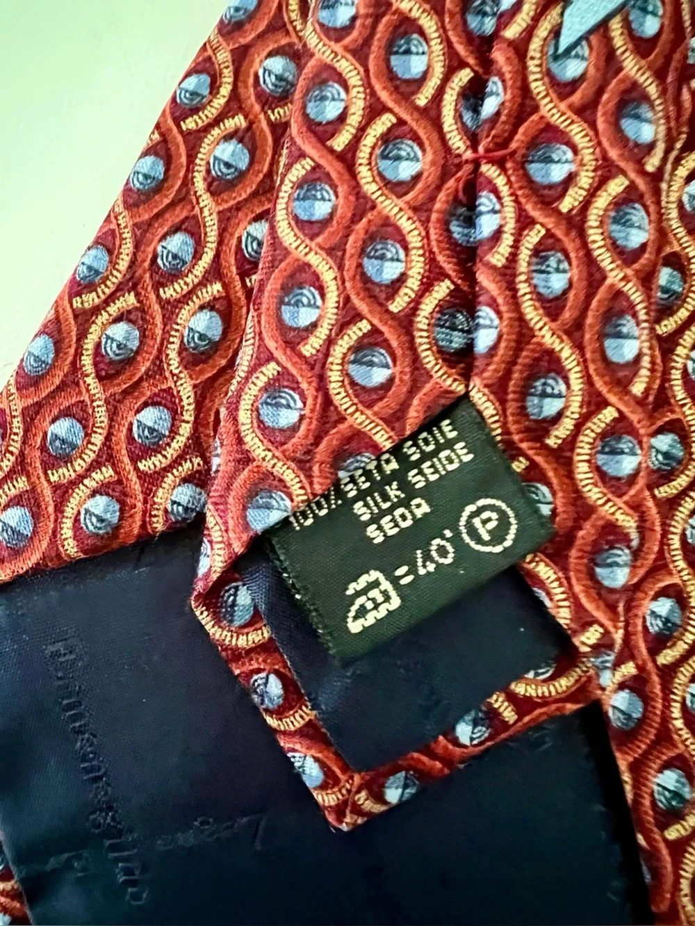 Premium Ermenegildo Zegna Men’s 100% Silk Necktie, Made In Italy, power Color.